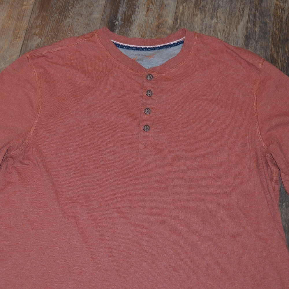 Weatherproof Vintage- Orange Long Sleeve Shirt - Picture 5 of 6